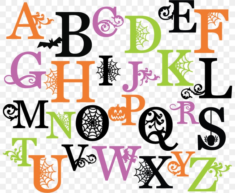 Letter Halloween Scrapbooking Clip Art, PNG, 800x672px, Letter, Alphabet, Brand, Cricut, Halloween Download Free