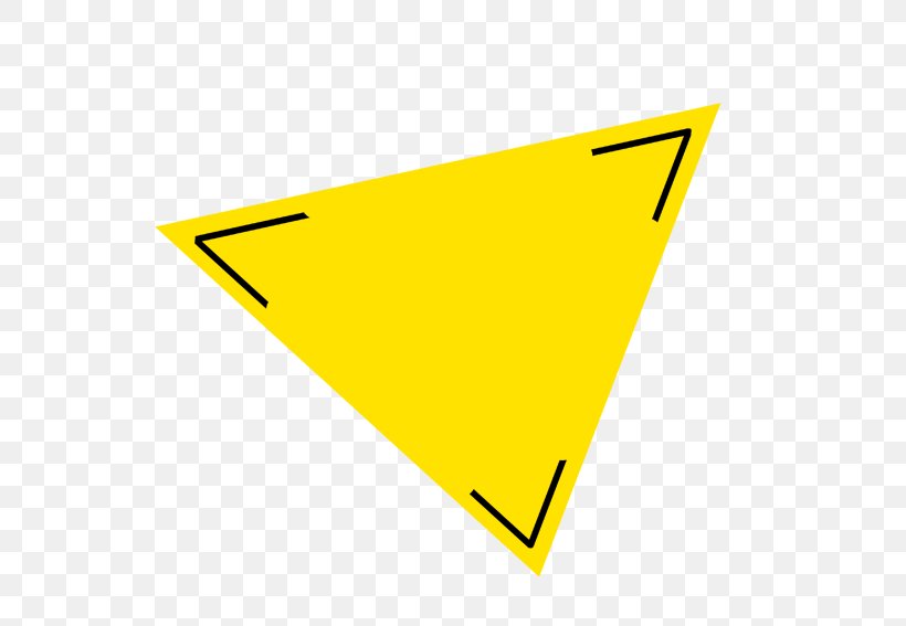 Yellow Triangle, PNG, 567x567px, Yellow, Area, Brand, Editing, Geometry Download Free