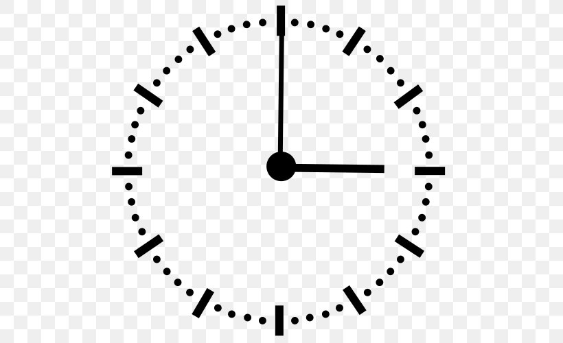 Clock Angle Problem Clip Art, PNG, 500x500px, Clock, Alarm Clocks, Area, Black And White, Clock Angle Problem Download Free