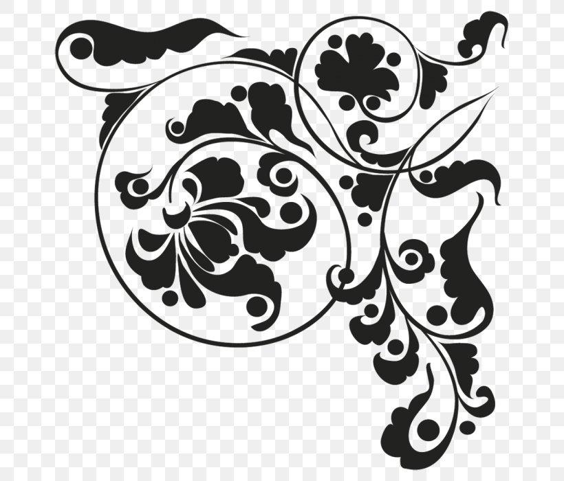 Black-and-white Leaf Clip Art Pattern Stencil, PNG, 691x700px, Blackandwhite, Leaf, Ornament, Plant, Stencil Download Free