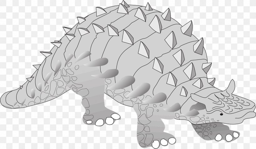 Dinosaur Ankylosaurus Triceratops Stegosaurus Clip Art, PNG, 1280x748px, Dinosaur, Animal Figure, Ankylosaurus, Ark Survival Evolved, Black And White Download Free