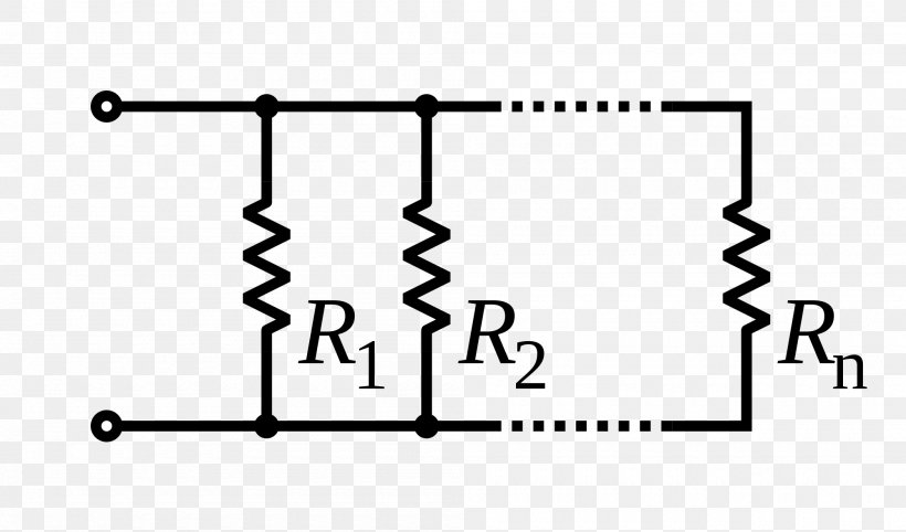Series And Parallel Circuits Resistor Electrical Resistance And Conductance Voltage Electronic Component, PNG, 2000x1176px, Series And Parallel Circuits, Area, Black, Black And White, Brand Download Free