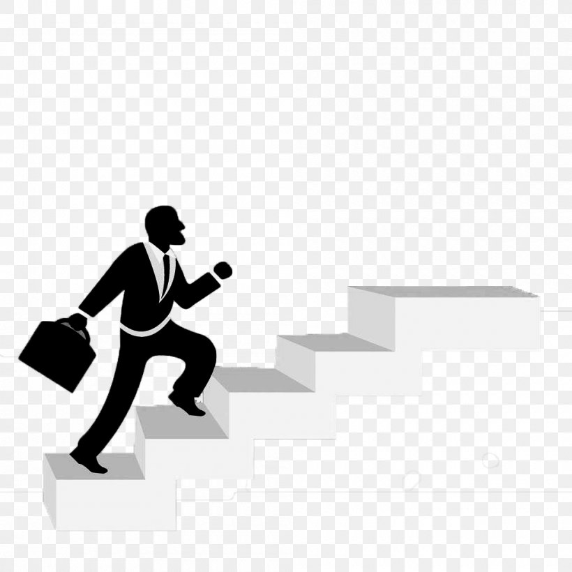 Stairs Illustration, PNG, 1000x1000px, Stairs, Black, Black And White, Business, Climbing Download Free