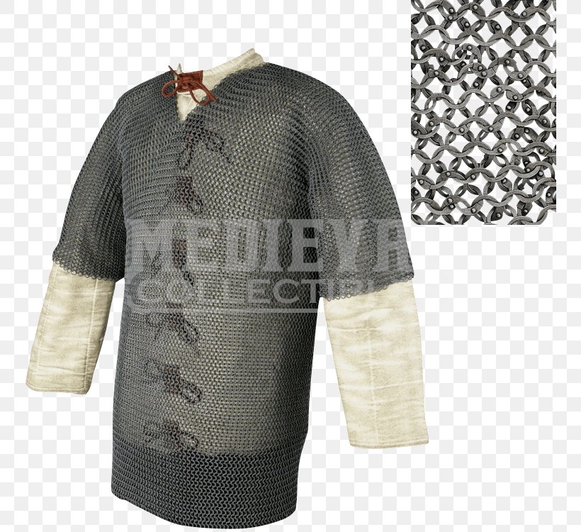 T-shirt Hauberk Mail Sleeve, PNG, 750x750px, Tshirt, Armour, Chain, Clothing, Clothing Sizes Download Free