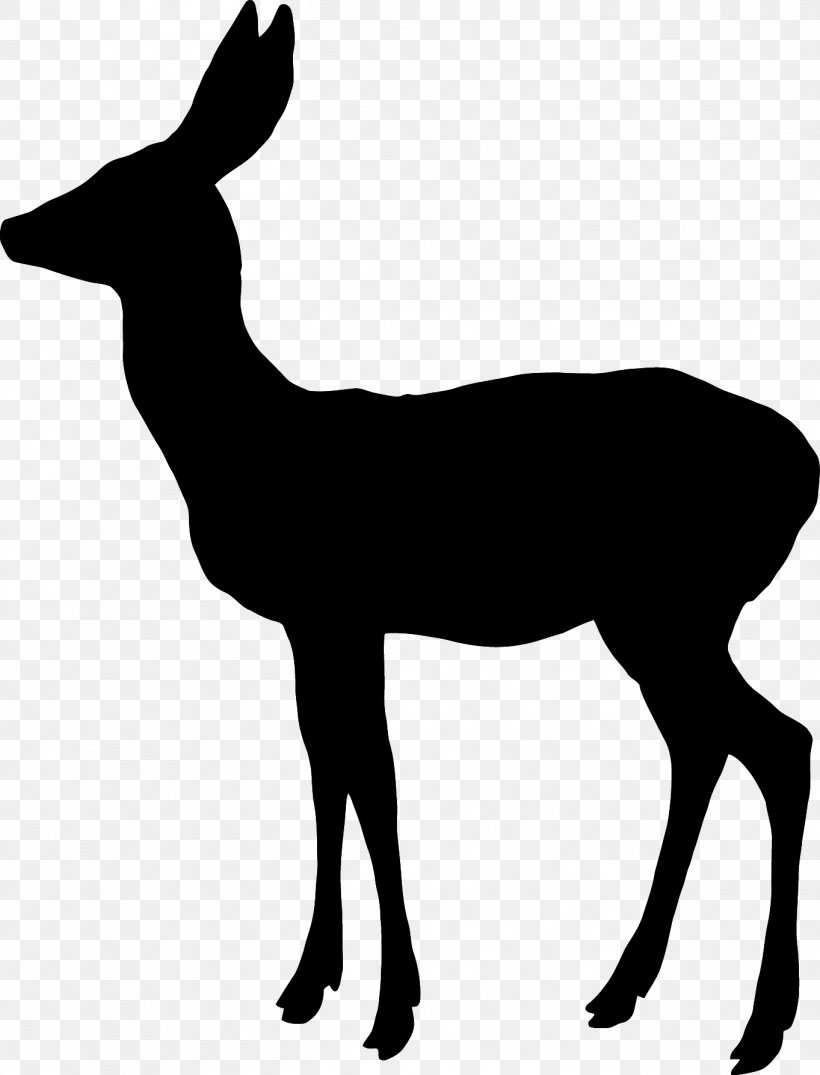 White-tailed Deer Reindeer Elk Moose, PNG, 1363x1787px, Deer, Antelope, Antler, Black And White, Drawing Download Free