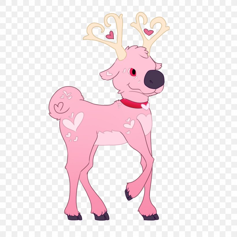 Reindeer Vertebrate Antler, PNG, 1024x1024px, Reindeer, Animal, Animal Figure, Antler, Cartoon Download Free