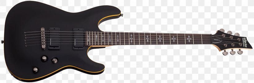 Schecter Demon-6 Seven-string Guitar Schecter Guitar Research Electric Guitar, PNG, 2000x660px, Schecter Demon6, Acoustic Electric Guitar, Bass Guitar, Bolton Neck, Electric Guitar Download Free