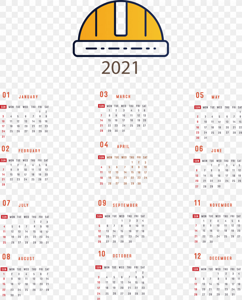 Printable 2021 Yearly Calendar 2021 Yearly Calendar, PNG, 2419x3000px, 2021 Yearly Calendar, Annual Calendar, Calendar System, Calendar Year, Computer Download Free