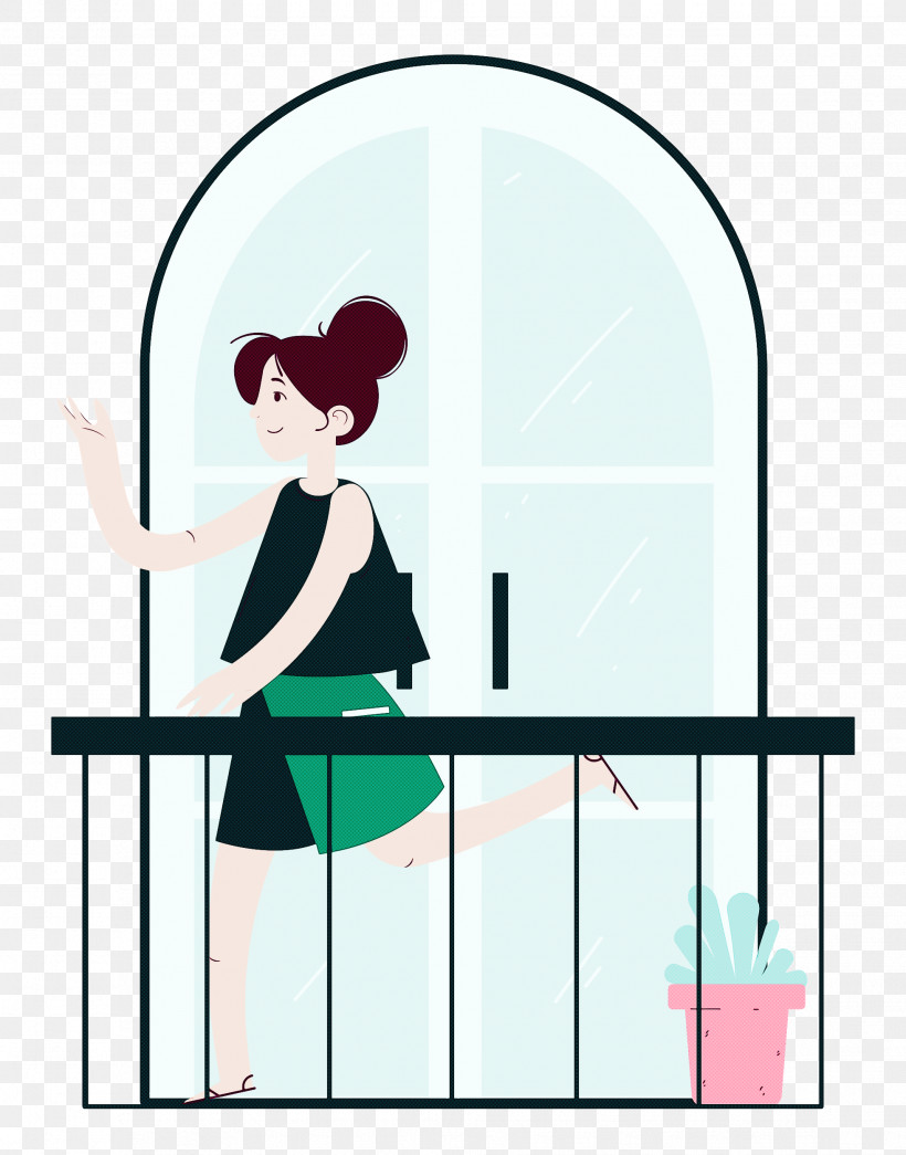 Balcony Home Rest, PNG, 1961x2500px, Balcony, Behavior, Cartoon, Communication, Furniture Download Free