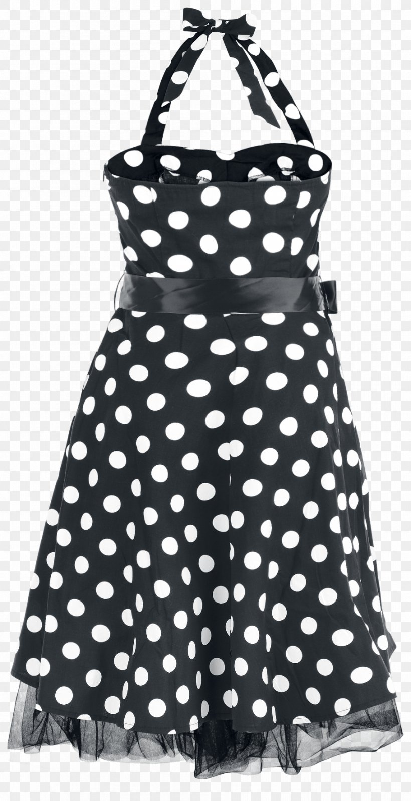 Dress Polka Dot Clothing T-shirt Necktie, PNG, 909x1772px, Dress, Belt, Black, Black And White, Blue Download Free