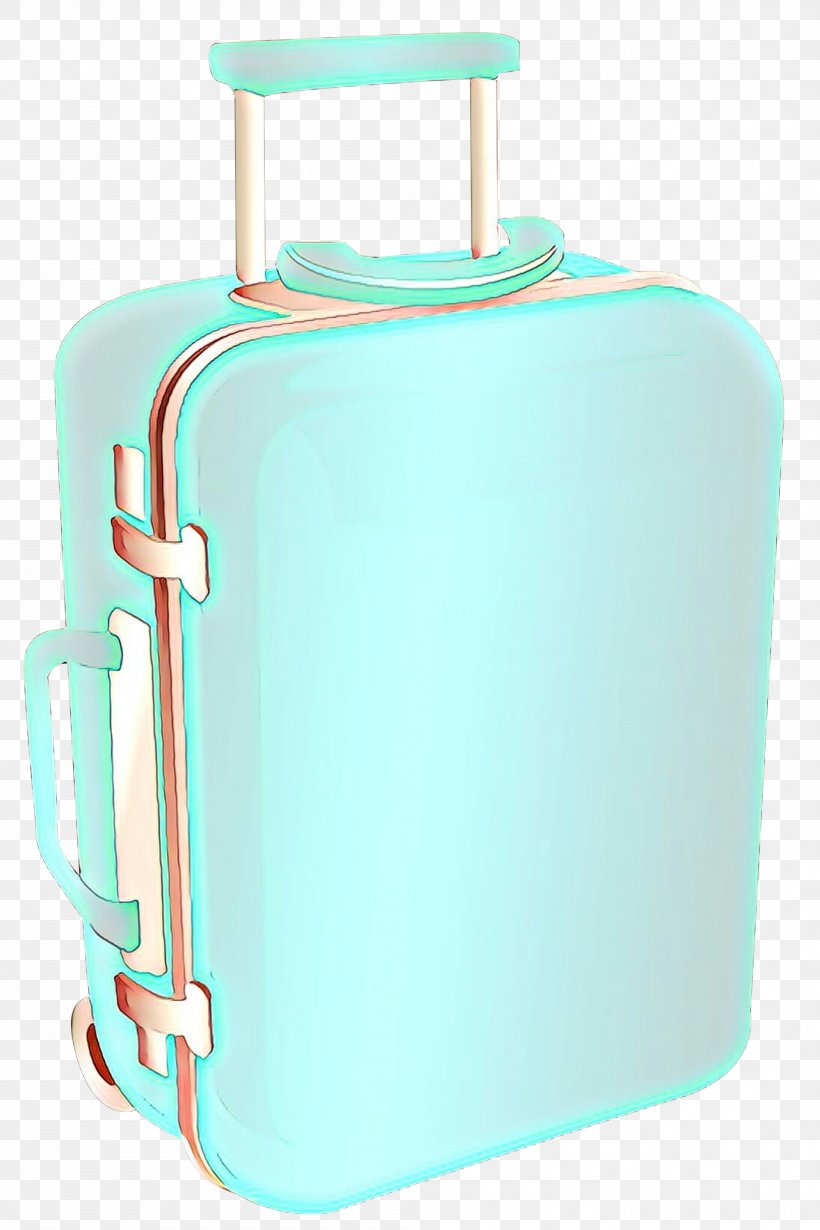 Suitcase Turquoise Aqua Hand Luggage Baggage, PNG, 1999x2999px, Cartoon, Aqua, Bag, Baggage, Hand Luggage Download Free