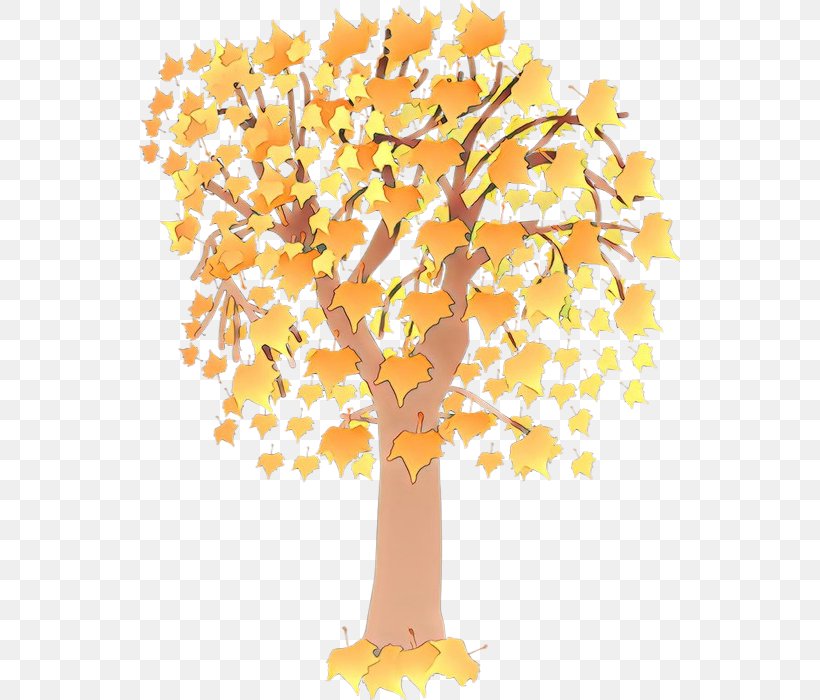 Tree Yellow Woody Plant Leaf Plant, PNG, 541x700px, Cartoon, Autumn, Branch, Deciduous, Leaf Download Free