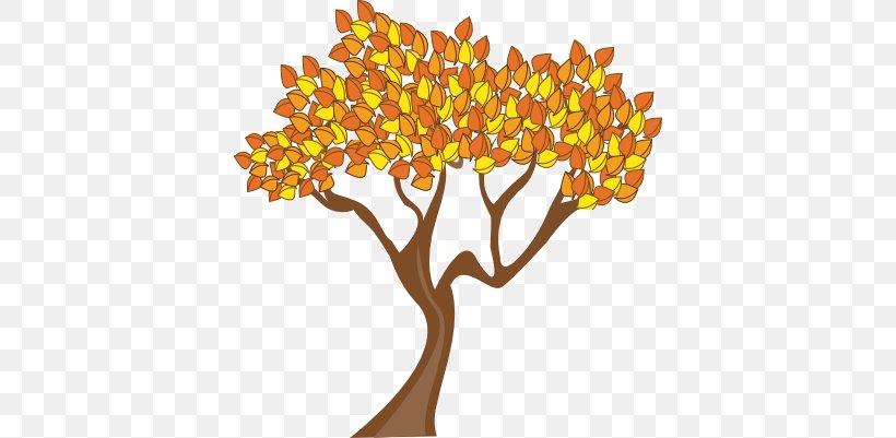 Autumn Leaf Color Tree Clip Art, PNG, 392x401px, Autumn, Animated Film, Autumn Leaf Color, Branch, Flower Download Free