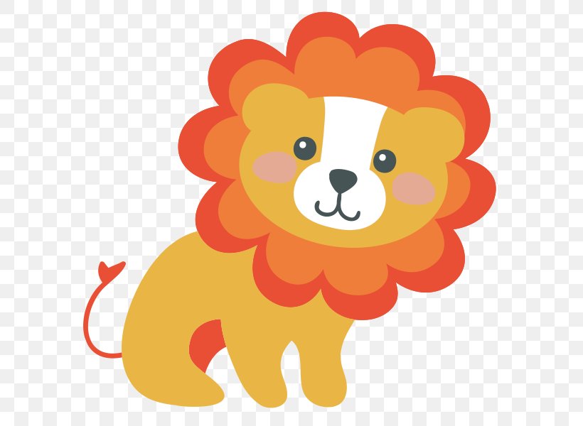 Lion Puppy Tiger Clip Art, PNG, 600x600px, Watercolor, Cartoon, Flower, Frame, Heart Download Free
