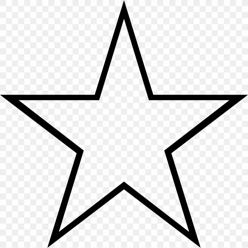 Five-pointed Star Star Polygons In Art And Culture Image Clip Art Vector Graphics, PNG, 980x982px, Fivepointed Star, Blackandwhite, Line Art, Shape, Star Download Free