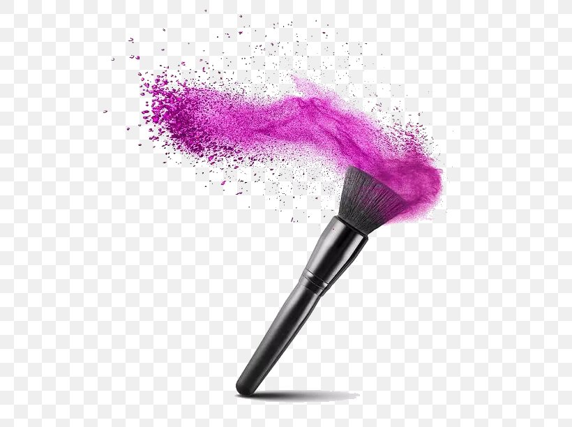 Makeup Brush Cosmetics Face Powder Foundation, PNG, 612x612px, Makeup Brush, Beauty, Blue, Brush, Cosmetics Download Free