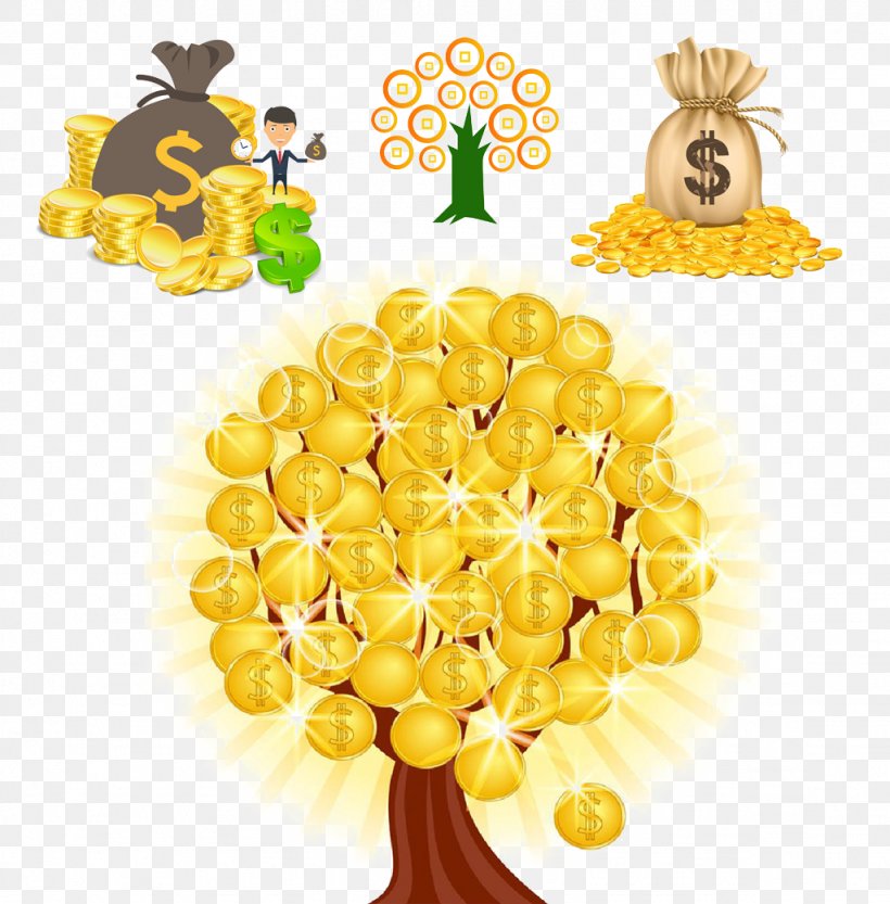 Money Coin Tree Gold, PNG, 1024x1041px, Money, Bank, Coin, Cuisine, Cut Flowers Download Free