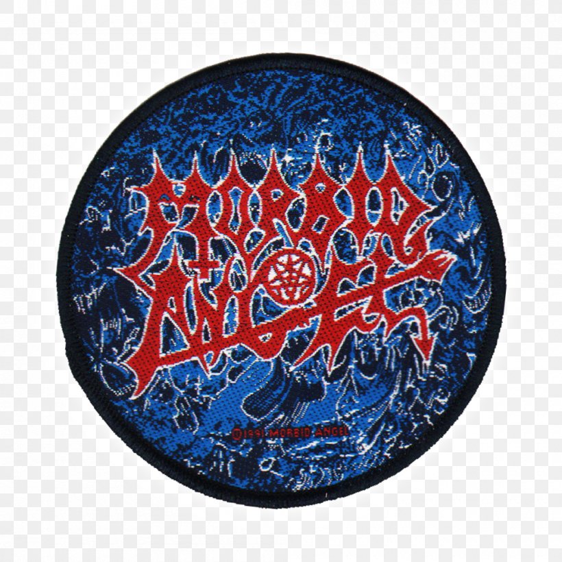 Altars Of Madness Morbid Angel Death Metal Embroidered Patch Heavy Metal, PNG, 1000x1000px, Watercolor, Cartoon, Flower, Frame, Heart Download Free