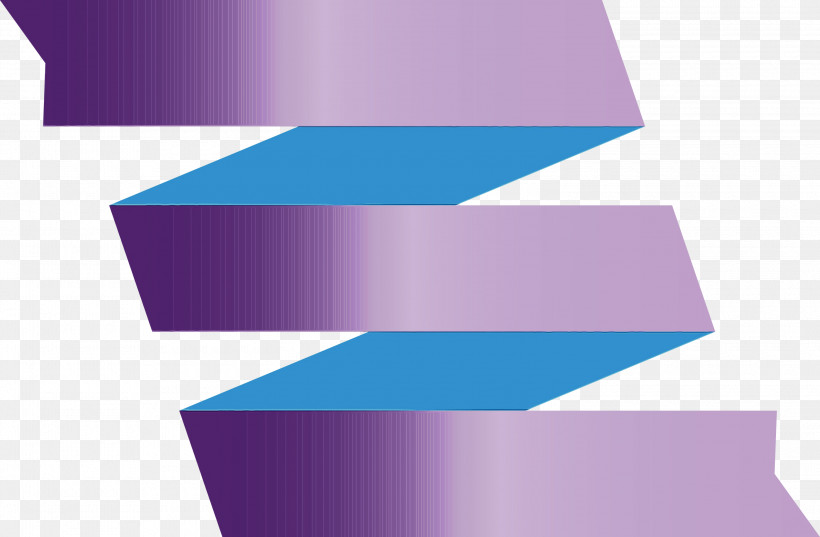 Blue Purple Violet Line Material Property, PNG, 3000x1967px, Ribbon, Blue, Electric Blue, Line, Logo Download Free