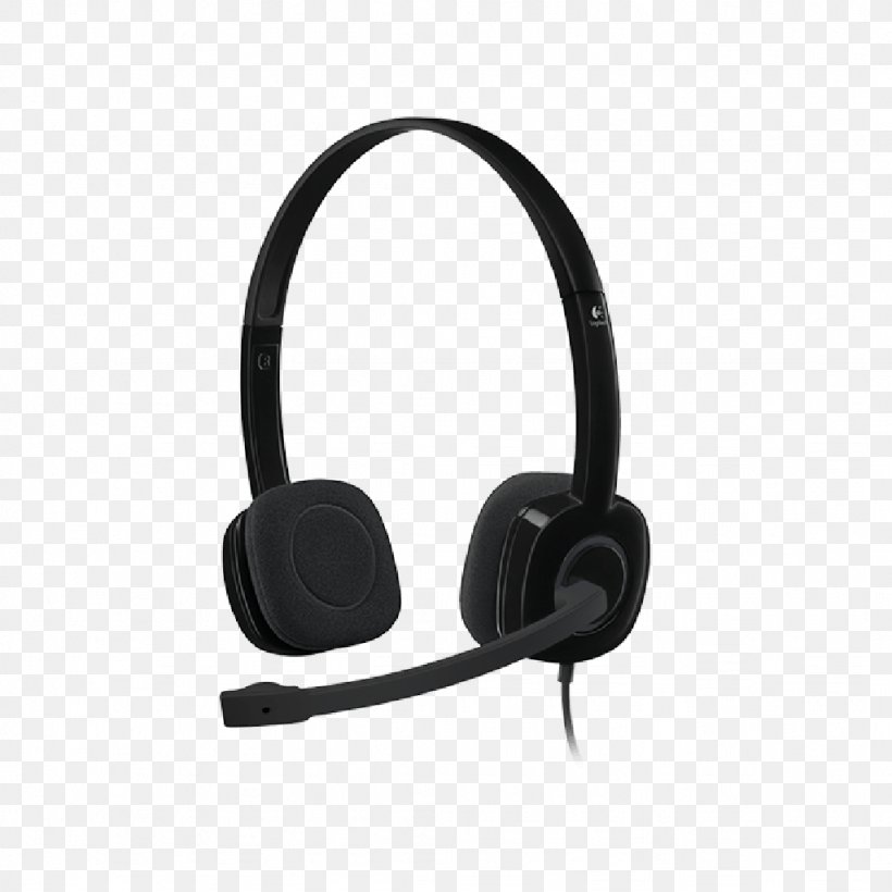 Microphone Headset Noise-cancelling Headphones Logitech H151, PNG, 1024x1024px, Microphone, Audio, Audio Equipment, Computer, Electronic Device Download Free