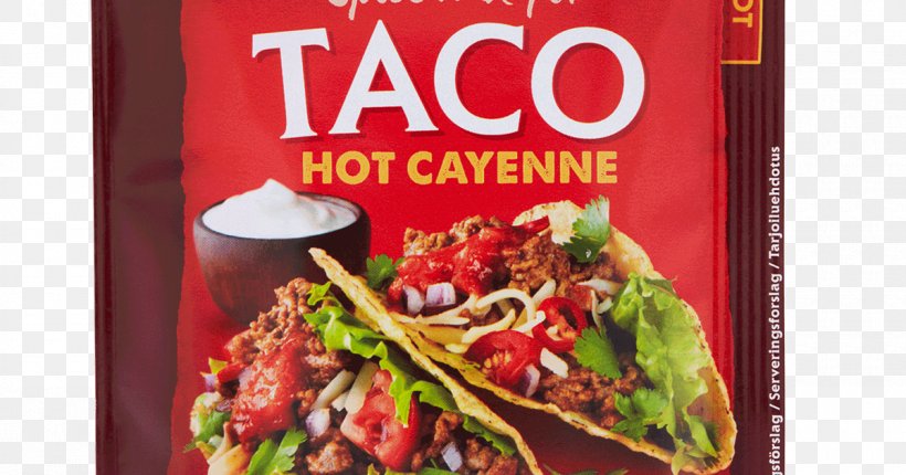 Taco Vegetarian Cuisine Tex-Mex Fajita Spice Mix, PNG, 1200x630px, Taco, Advertising, Cayenne Pepper, Chili Pepper, Chutney Download Free
