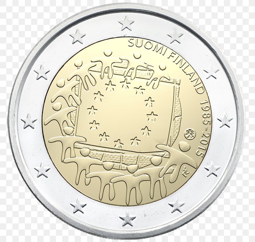 2 Euro Coin Euro Coins Flag Of Europe European Union, PNG, 780x780px, 2 Euro Coin, 5 Euro Note, Clock, Coin, Currency Download Free