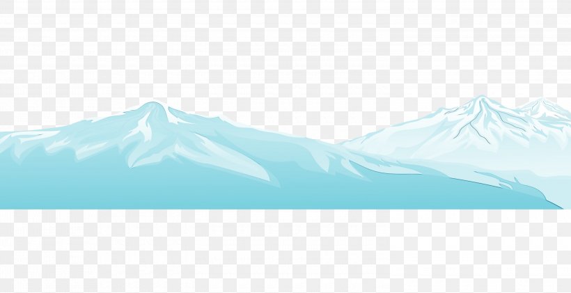 Aqua Sky Water Mountain Glacial Landform, PNG, 3000x1542px, Watercolor, Aqua, Glacial Landform, Glacier, Hill Download Free