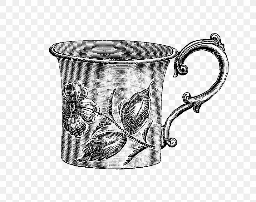 Coffee Cup Silver Mug Pitcher, PNG, 862x681px, Coffee Cup, Black And White, Cup, Drinkware, Mug Download Free