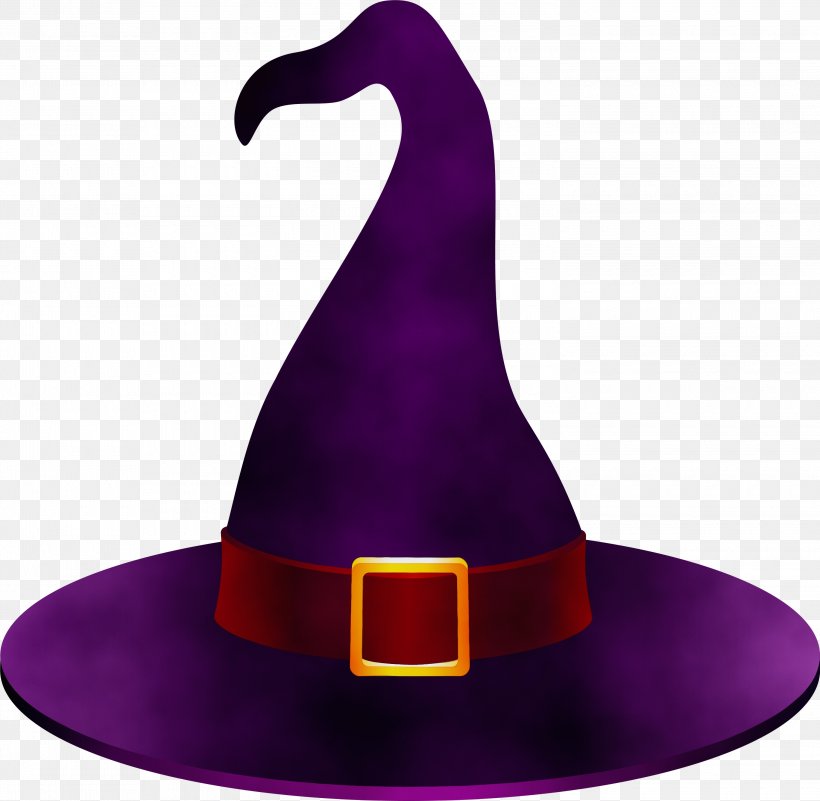 Witch Hat Purple Violet Hat Clothing, PNG, 3000x2934px, Watercolor, Clothing, Costume Accessory, Costume Hat, Fashion Accessory Download Free