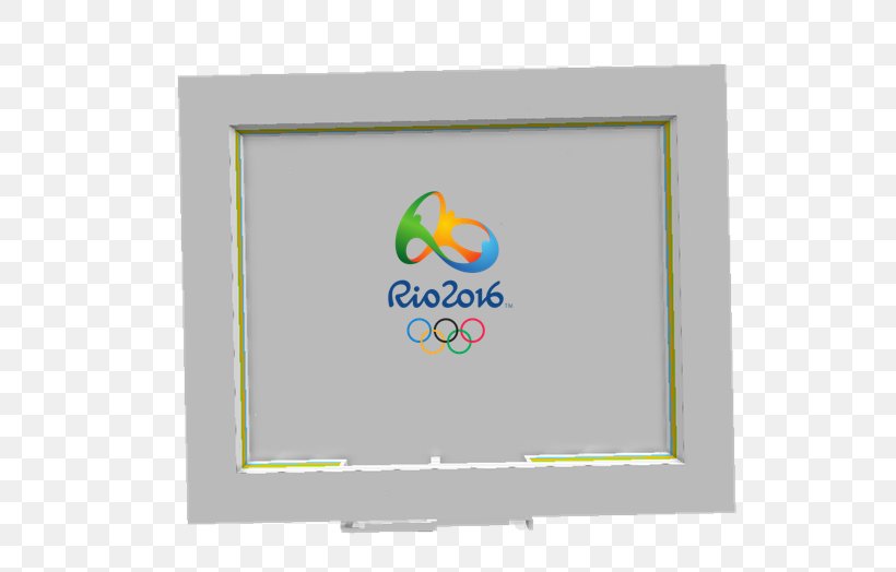 2016 Summer Olympics Rio De Janeiro Picture Frames Brand Font, PNG, 586x524px, Rio De Janeiro, Area, Brand, Cup, Green Download Free