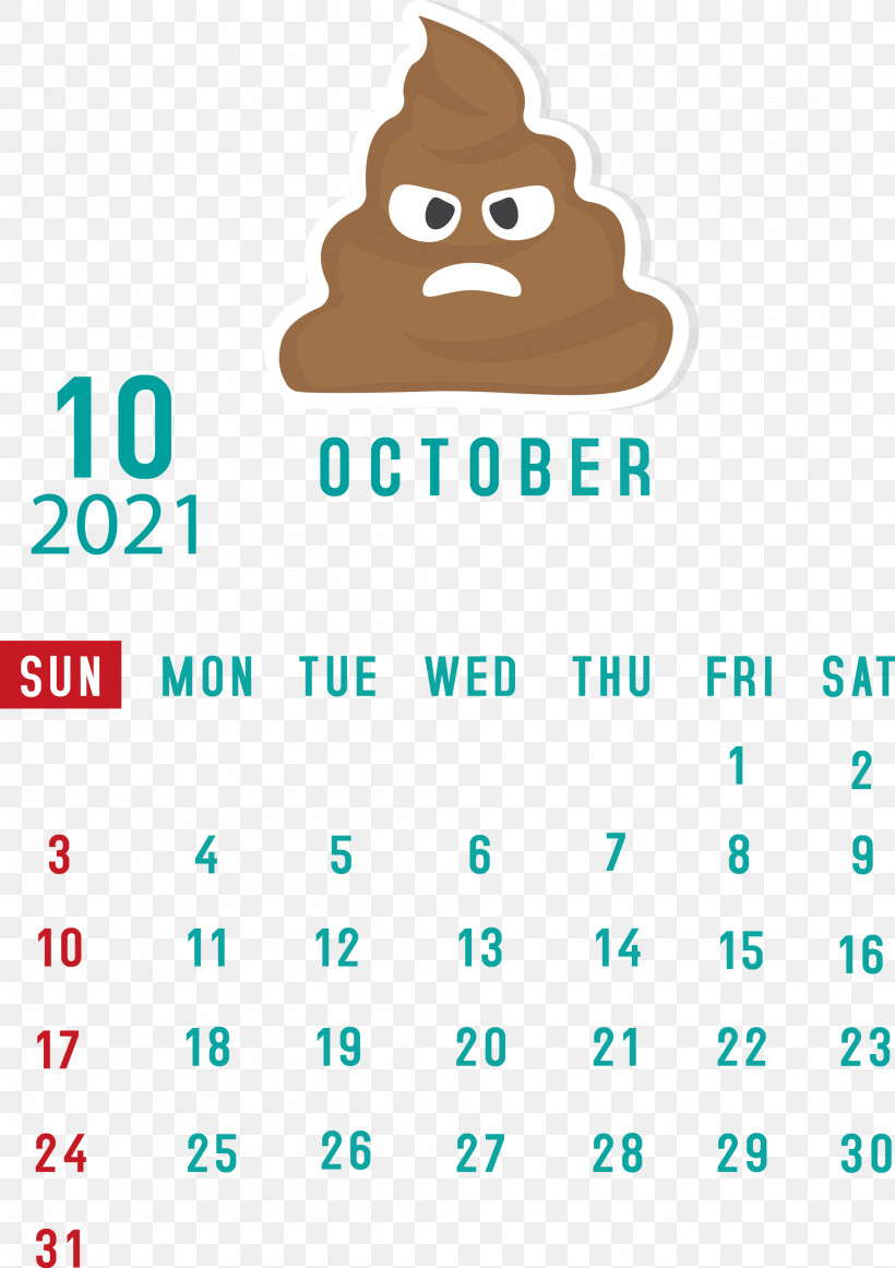 October 2021 Printable Calendar October 2021 Calendar, PNG, 2116x3000px, October 2021 Printable Calendar, Behavior, Calendar System, Happiness, Htc Download Free