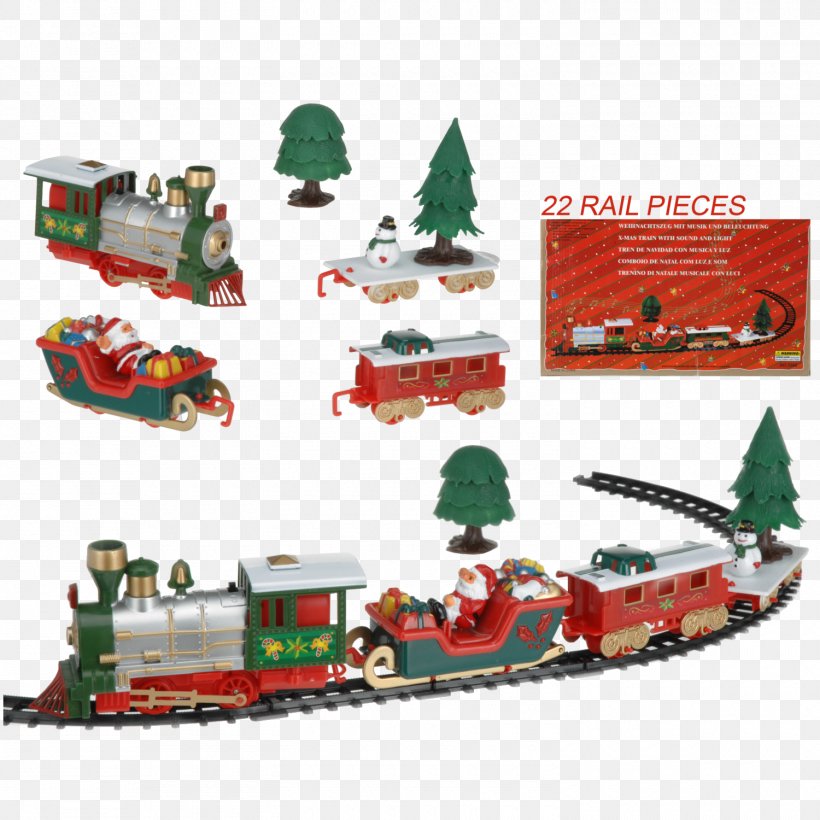 Toy Trains & Train Sets Santa Claus Passenger Car Rail Transport, PNG, 1500x1500px, Train, Christmas, Christmas Decoration, Christmas Ornament, Christmas Tree Download Free