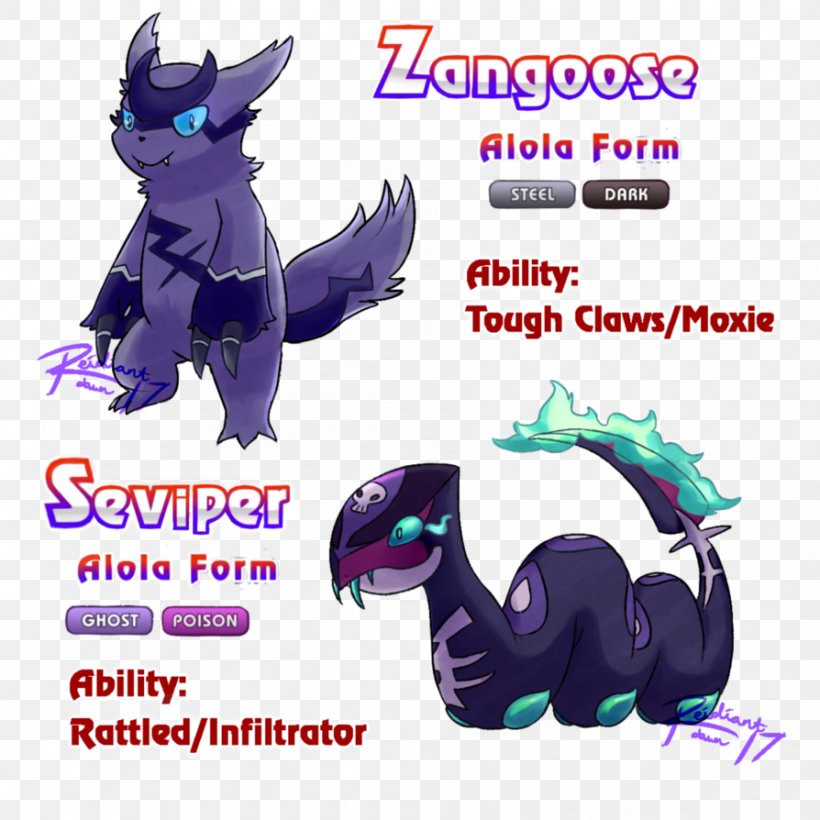 Zangoose Seviper Alola Pokémon Quagsire, PNG, 894x894px, Zangoose, Alola, Brand, Cartoon, Deviantart Download Free