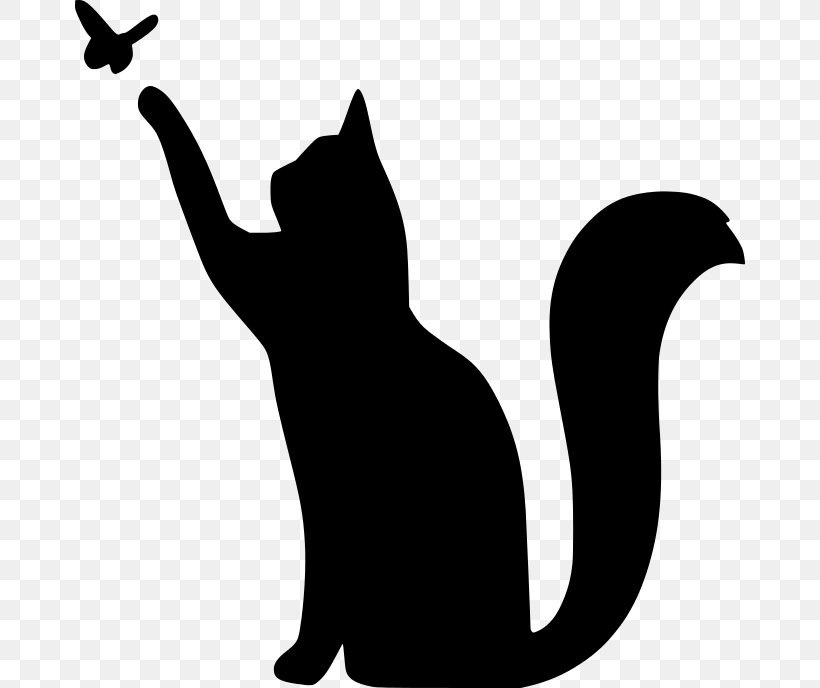 Cat Stencil Drawing Silhouette Clip Art, PNG, 670x688px, Cat, Black, Black And White, Black Cat, Blog Download Free