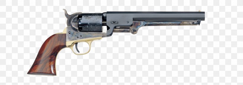 Colt 1851 Navy Revolver A. Uberti, Srl. Firearm Colt's Manufacturing Company, PNG, 3410x1200px, Colt 1851 Navy Revolver, Air Gun, Black Powder, Caplock Mechanism, Cartridge Download Free