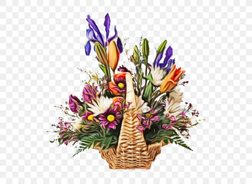 Floral Design, PNG, 600x600px, Watercolor, Basket, Biology, Cut Flowers, Floral Design Download Free