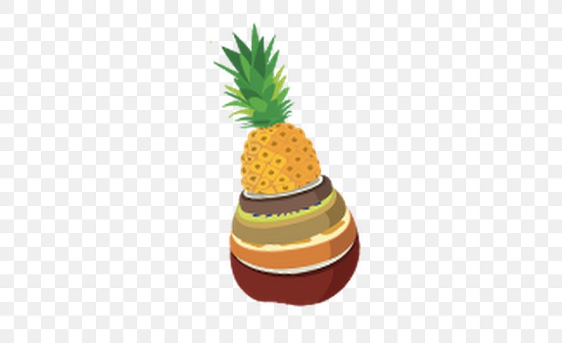 FruitBowl Digital Pineapple Social Media YouTube Tinky-Winky, PNG, 500x500px, Pineapple, Ananas, Bromeliaceae, Flowerpot, Food Download Free