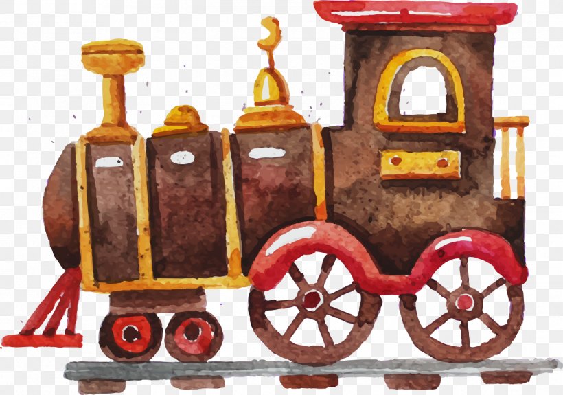 Toy Trains & Train Sets Drawing Watercolor Painting Child, PNG, 1395x979px, Toy, Cart, Child, Decal, Drawing Download Free