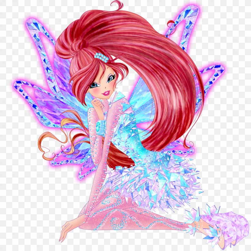 Bloom Flora Stella Tecna Winx Club: Believix In You, PNG, 1024x1024px, Watercolor, Cartoon, Flower, Frame, Heart Download Free