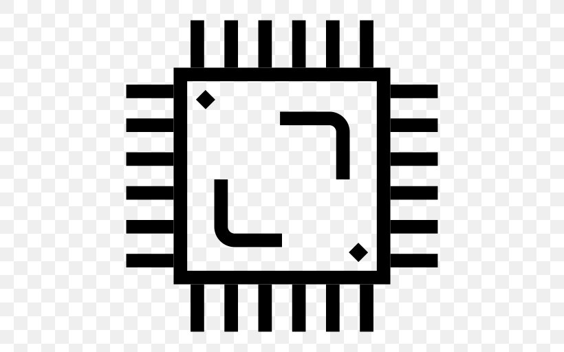 Central Processing Unit Integrated Circuits & Chips Icon Design, PNG, 512x512px, Central Processing Unit, Area, Black, Black And White, Brand Download Free