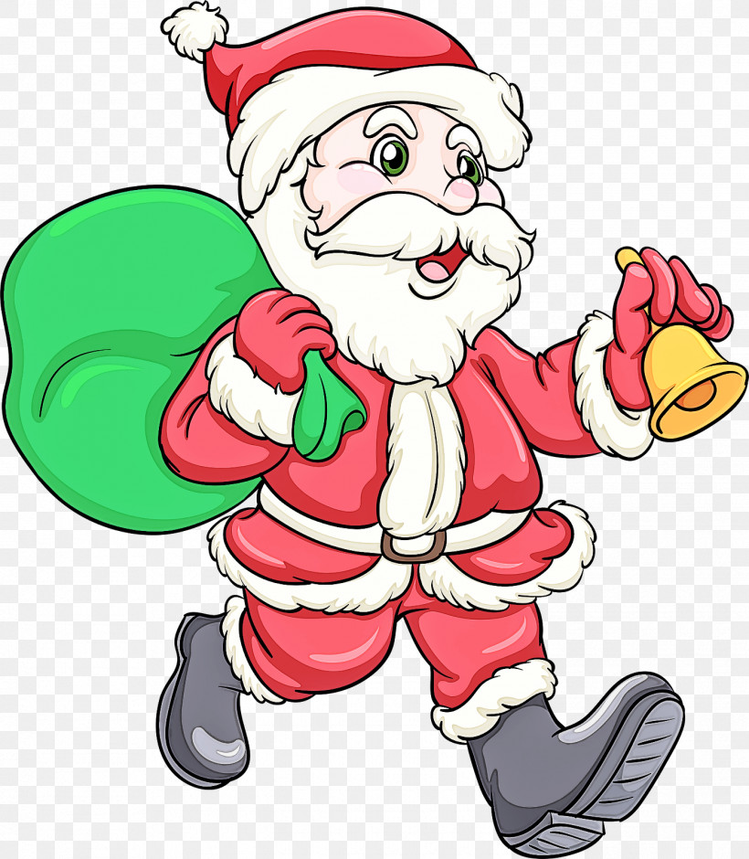 Santa Claus, PNG, 1395x1600px, Cartoon, Christmas, Pleased, Santa Claus Download Free