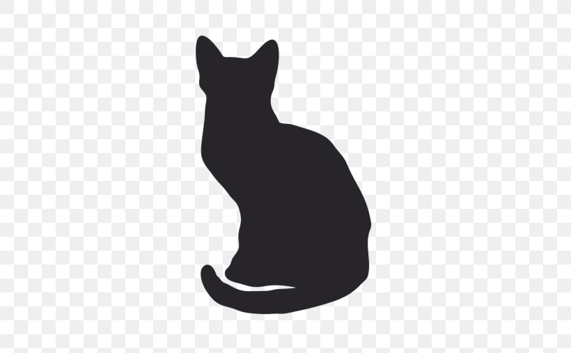 Whiskers Black Cat Silhouette Image, PNG, 507x507px, Whiskers, Black, Black Cat, Blackandwhite, British Shorthair Download Free