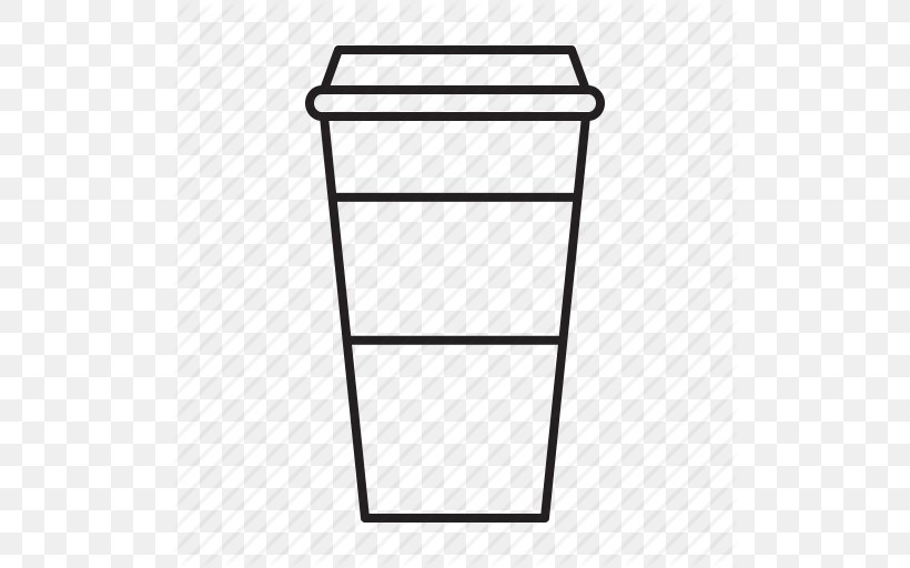 Iced Coffee Cafe Coffee Cup Starbucks, PNG, 512x512px, Coffee, Area, Black And White, Cafe, Coffee Cup Download Free