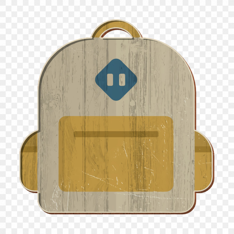 Backpack Icon Basic Flat Icons Icon, PNG, 1238x1238px, Backpack Icon, Bag, Basic Flat Icons Icon, Beige, Wood Download Free