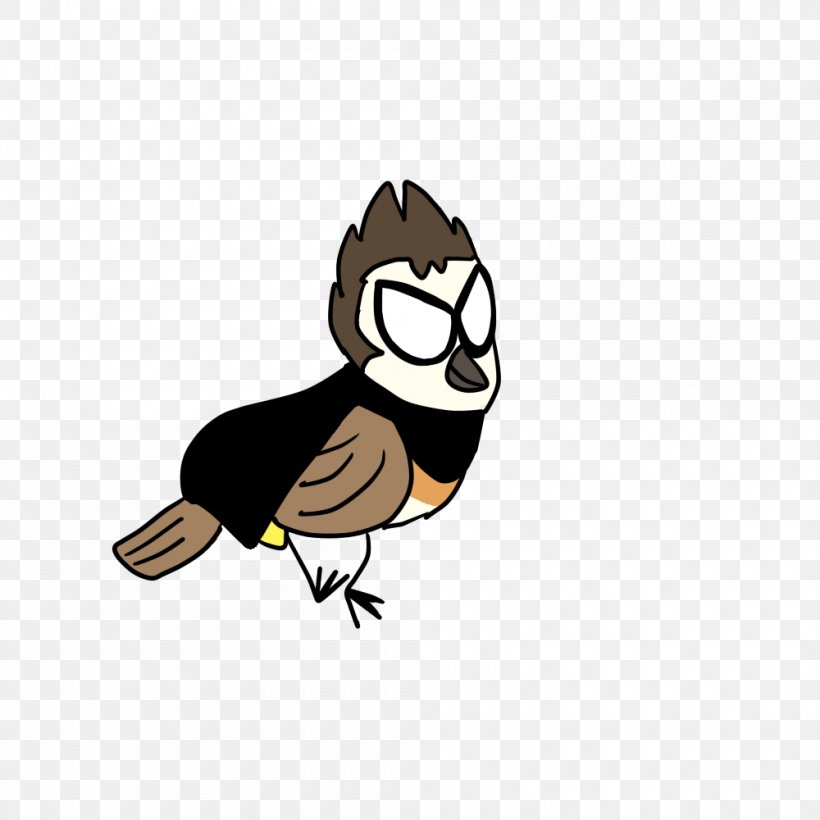 Duck Flightless Bird Bird Of Prey Beak, PNG, 1000x1000px, Duck, Beak, Bird, Bird Of Prey, Cartoon Download Free
