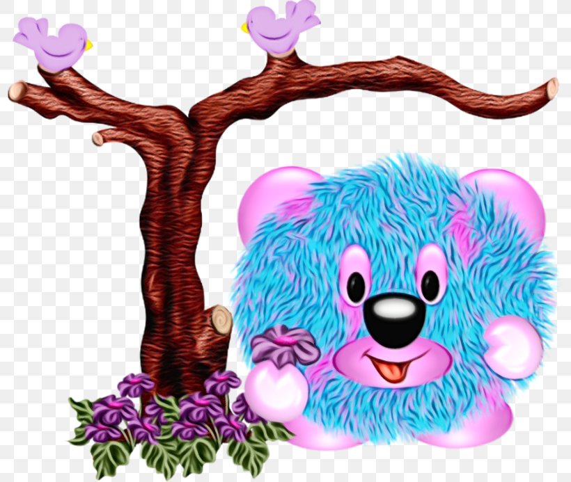 Purple Clip Art Branch Plant Animal Figure, PNG, 800x693px, Watercolor, Animal Figure, Branch, Paint, Plant Download Free