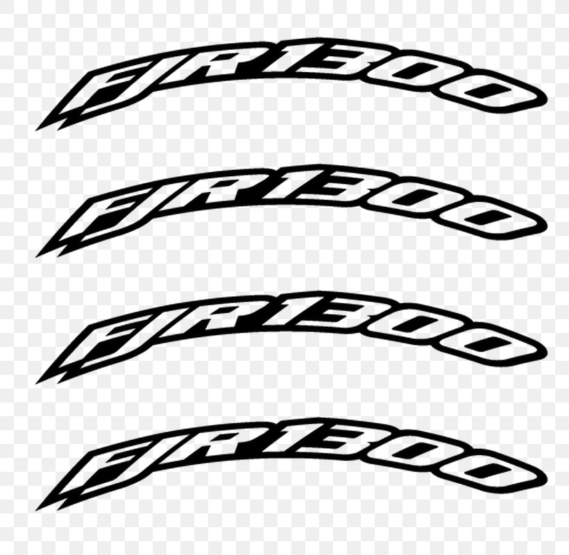 Yamaha Motor Company Motorcycle Sticker Decal Yamaha FJR1300, PNG, 800x800px, Yamaha Motor Company, Area, Autofelge, Black, Black And White Download Free