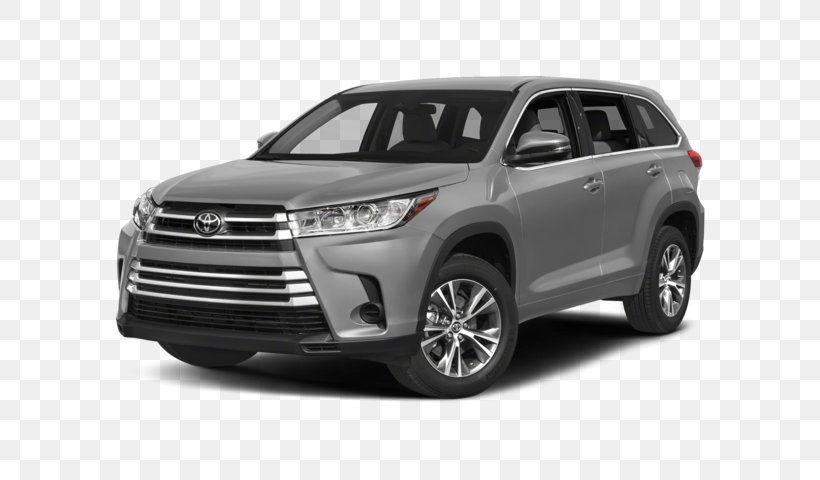 2018 Toyota Highlander LE Plus Sport Utility Vehicle Front-wheel Drive V6 Engine, PNG, 640x480px, 2018 Toyota Highlander, 2018 Toyota Highlander Le, 2018 Toyota Highlander Le Plus, Toyota, Automatic Transmission Download Free