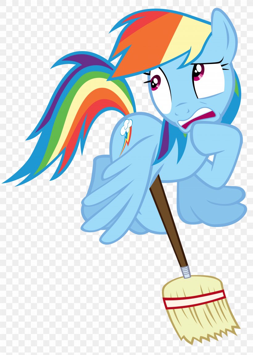Rainbow Dash My Little Pony: Friendship Is Magic Fandom Fan Art, PNG, 7000x9800px, Rainbow Dash, Art, Artwork, Beak, Broom Download Free
