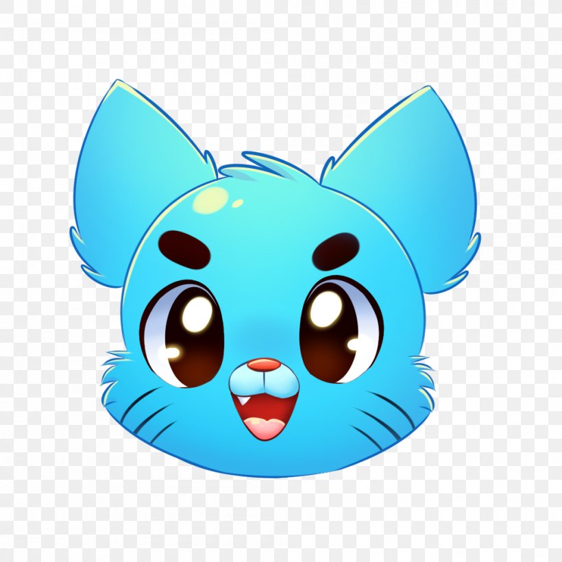 Gumball Watterson Fan Art Drawing, PNG, 1000x1000px, Gumball Watterson, Amazing World Of Gumball, Art, Artist, Blue Download Free